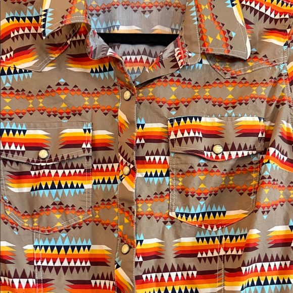 Colorful Patterned Button Down Shirt - Picture 3 of 4